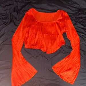 SHEIN Flare Sleeve Blouse